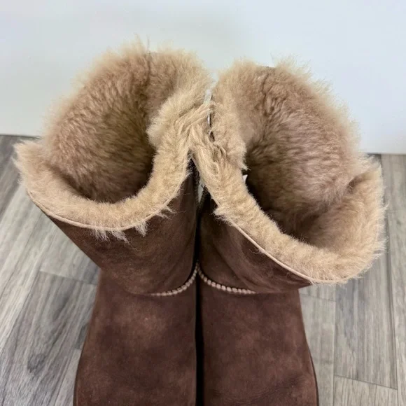 UGG Chocolate Brown Winter Boots - Picture 5 of 8